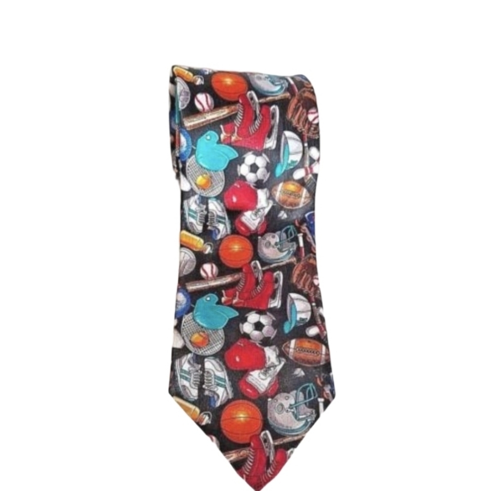 Sports Necktie Football Baseball Tie Polyester *